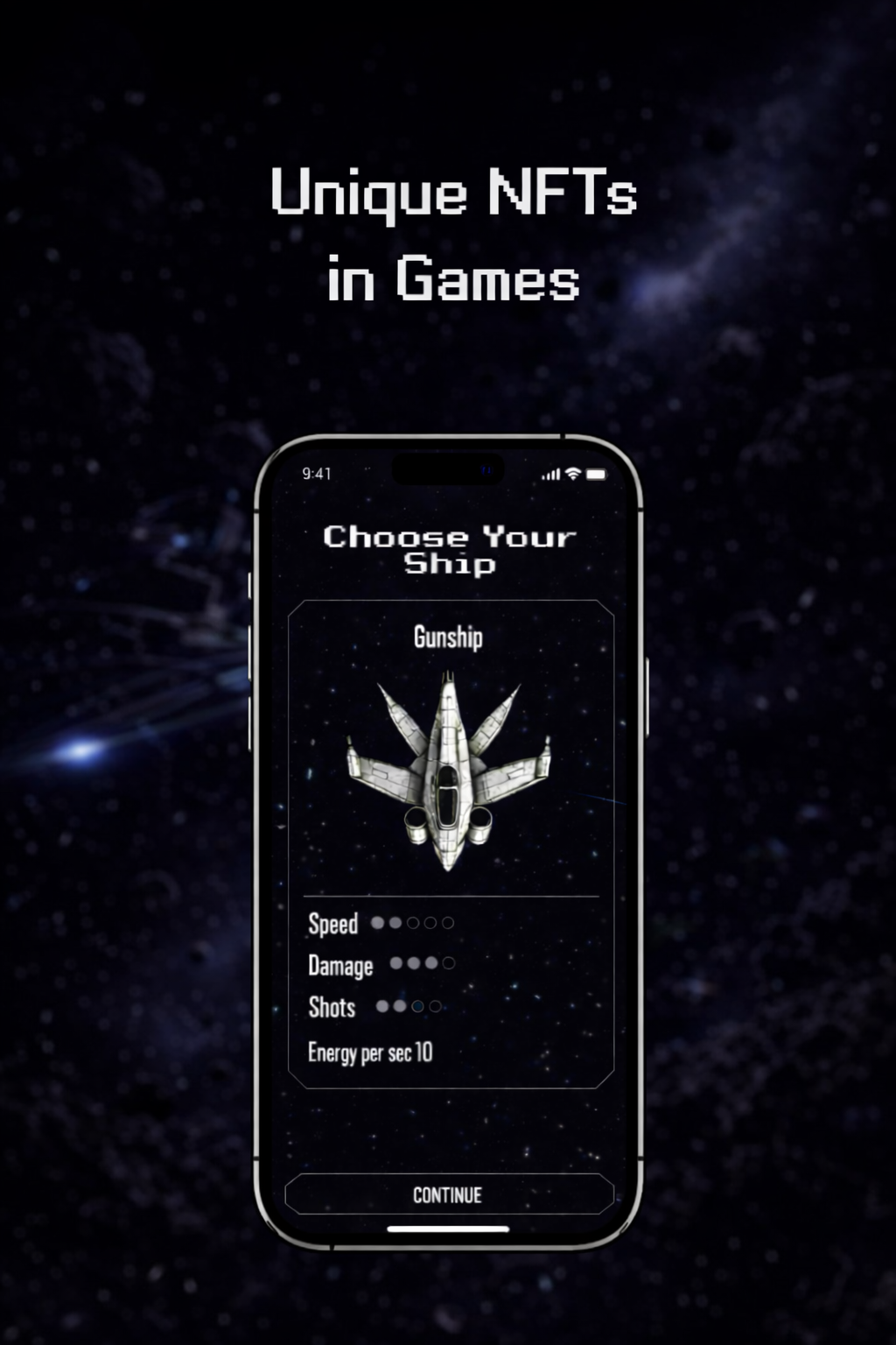 Space Attack interface preview of mission control