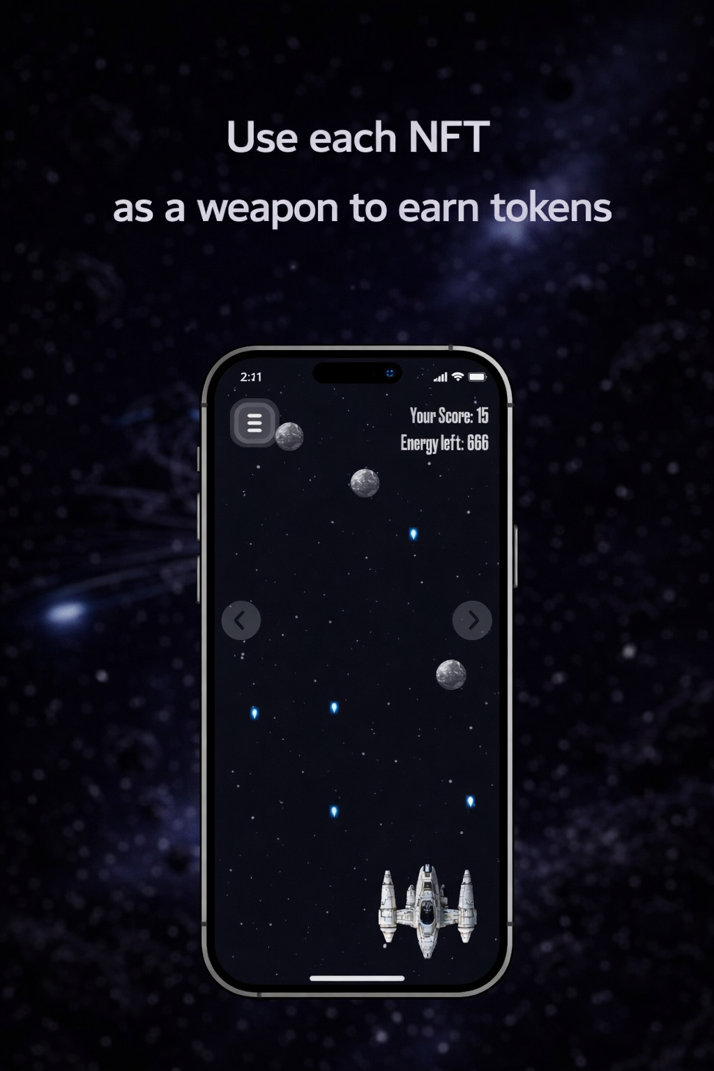 Space Attack interface preview of marketplace